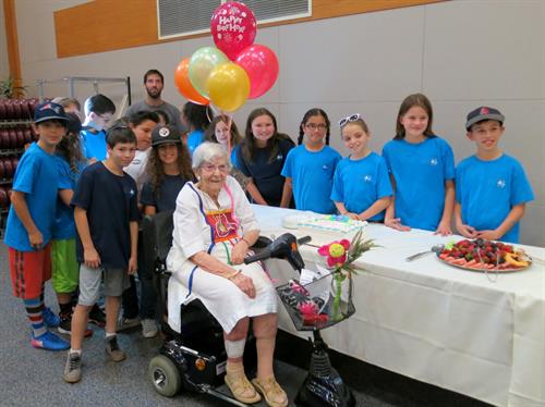 Gertrude&#39;s 103rd Birthday - with THA Kids - 10-25-17