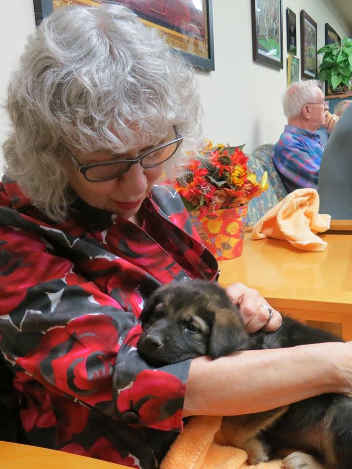 Elaine and Puppy - May 2018