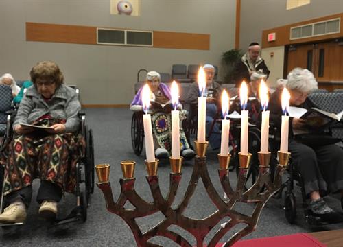 Menorah at Shabbat Menorah at Shabbat